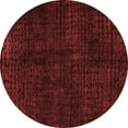 thumbnail image 1 of Ahgly Company Machine Washable Indoor Round Abstract Red Modern Area Rugs, 6' Round, 1 of 4