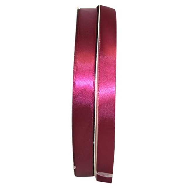 Reliant Ribbon 4950-201-03C 0.625 in. 100 Yards Double Face Satin Ribbon, Wine