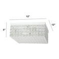 thumbnail image 4 of Lalia Home Glam 2 Light 12 Inch Square Flush Mount White, 4 of 9