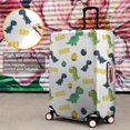 thumbnail image 4 of White Cartoon Dinosaurs Pumpkins Pattern Luggage Cover Fashion Suitcase Cover Baggage Covers Fit 25-28 Inch Luggage (Go Travel), 4 of 5