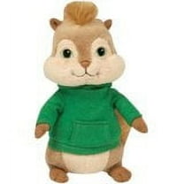 Ty Beanie Baby - THEODORE From Alvin and the Chipmunks (NO TY HANG TAG)(6" Plush)(BONUS 1 FUNNY CHOPS & 1 ZIPPER BRACELET)