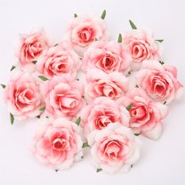 30*Flower Clearance! Nomeni 30Pc Rose Artificial Flower Single Head Silk Cloth Small Rose Artificial Flower, Fake Flowers Promotion Sale! Red