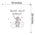thumbnail image 4 of Elephant Sunshine Sweet Dreams Hugging Scarf Always Kiss Me Goodnight Hugs Kisses Girls Love Beautiful Crown Prince Unicorns Royalty Sweet Dreams Decorating Wall Decal Sticker - Size: 18 In X 20 In, 4 of 5