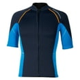 thumbnail image 1 of Ocealan Mans Thermal Swim Coat 1.5mm Neoprene Wetsuits Top Short Sleeve Rash Guard Shirts Navy Blue M, 1 of 4