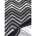 thumbnail image 4 of Chales y envolturas INSPIRAR CHIC para vestidos de noche, bufandas triangulares de encaje con flecos para bodas y fiestas formales 70.9"x27.6" negras, 4 of 5