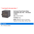 thumbnail image 2 of Instrument Panel Cluster Relay - Compatible with 1992 - 1993 Buick LeSabre, 2 of 2