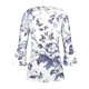 thumbnail image 3 of Camisetas de Cuello en V Mujeres, Impreso 3/4 Manga Blusa Casual Hecha de Cómodo Estante de Imitación para Toda la Temporada de Uso Diario, Camisetas Casuales de Mujer, 3 of 5