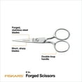 thumbnail image 2 of Fiskars 4 Inch Forged Steel Embroidery Scissors, Silver, 2 of 7