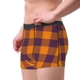 thumbnail image 3 of Kdxio Men's Boxer Briefs with Fall Buffalo Plaid Print - Comfortable and Breathable Underwear for Everyday Wear, 3 of 7