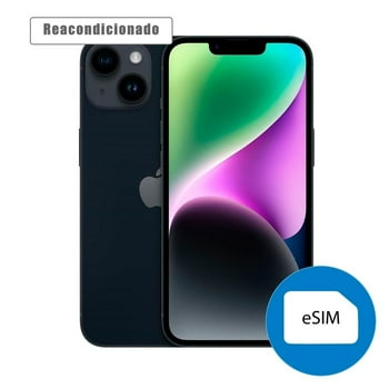 iPhone 14 Apple 128GB eSIM Negro Reacondicionado