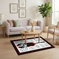 thumbnail image 3 of ODIKA 4'x6' Ultra-Soft Area Rug, Music Cd Musical Note Guitar Motif Piano Keys Border Disc Shape None Washable, Bare feet friendly, Silk-Touch for Bedroom Home office, 3 of 7