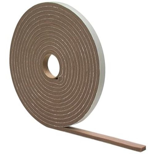 MD Brown Foam Weather Sealing Tape For Doors And Windows 24 In. L X