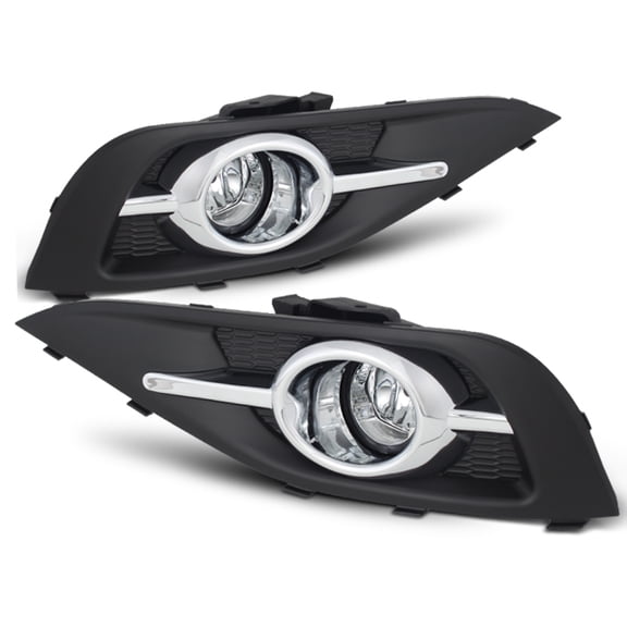 AKKON - For 2012-2014 CRV CR-V LX EX Touring Sport Model Clear Fog Light Lamp Left Right Pair Replacement