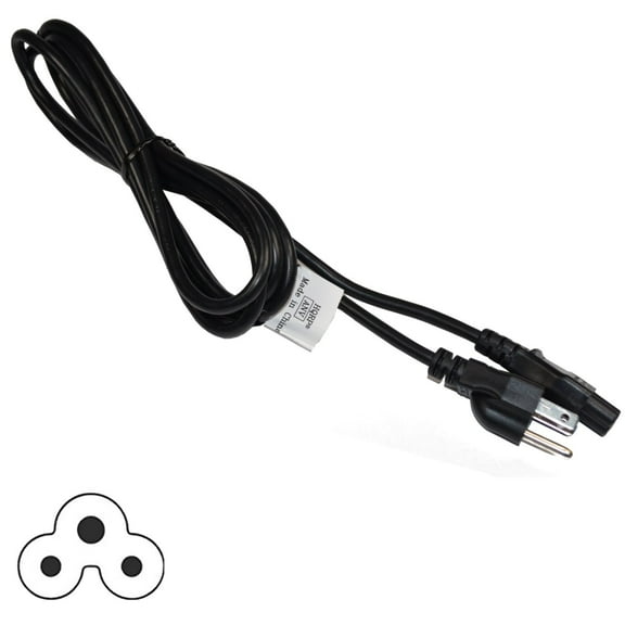 HQRP AC Power Cord for LG 55UF7600 65LF6300 42LA6200UA 42LB5800 42LB6300 42LN5200 42LA6200 47LA6200 50LA6200 HDTV TV LCD LED Plasma DLP Mains Cable