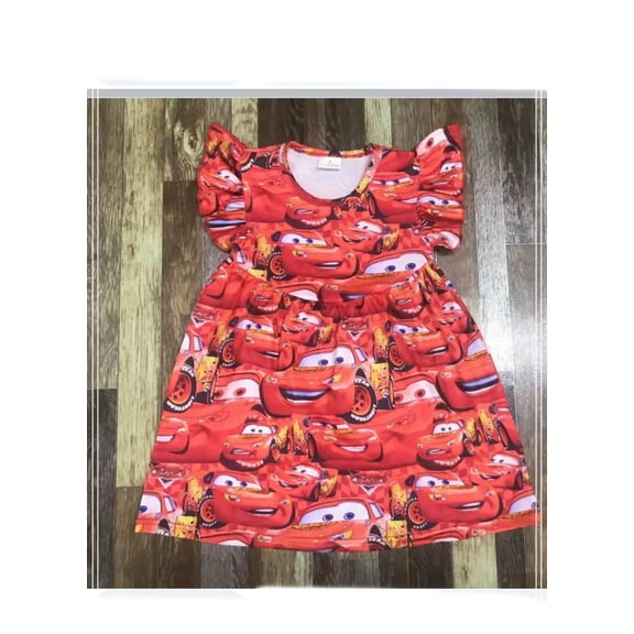 Cars Dress Cotton Toodler and Girls