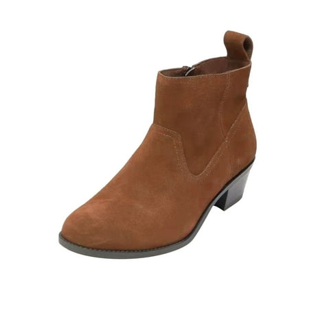 

HGWXX7 Shoes Fashion Zipper Warm Women s Side Winter Toe Ankle Thick Round Heel Boots Women s Boots Fall Shoes