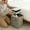 Coffee, variant on Foldable Linen Laundry Hamper with Leather Handles, Large Capacity Dirty Clothes Basket, Space-Saving Storage Basket for Bedroom and Bathroom