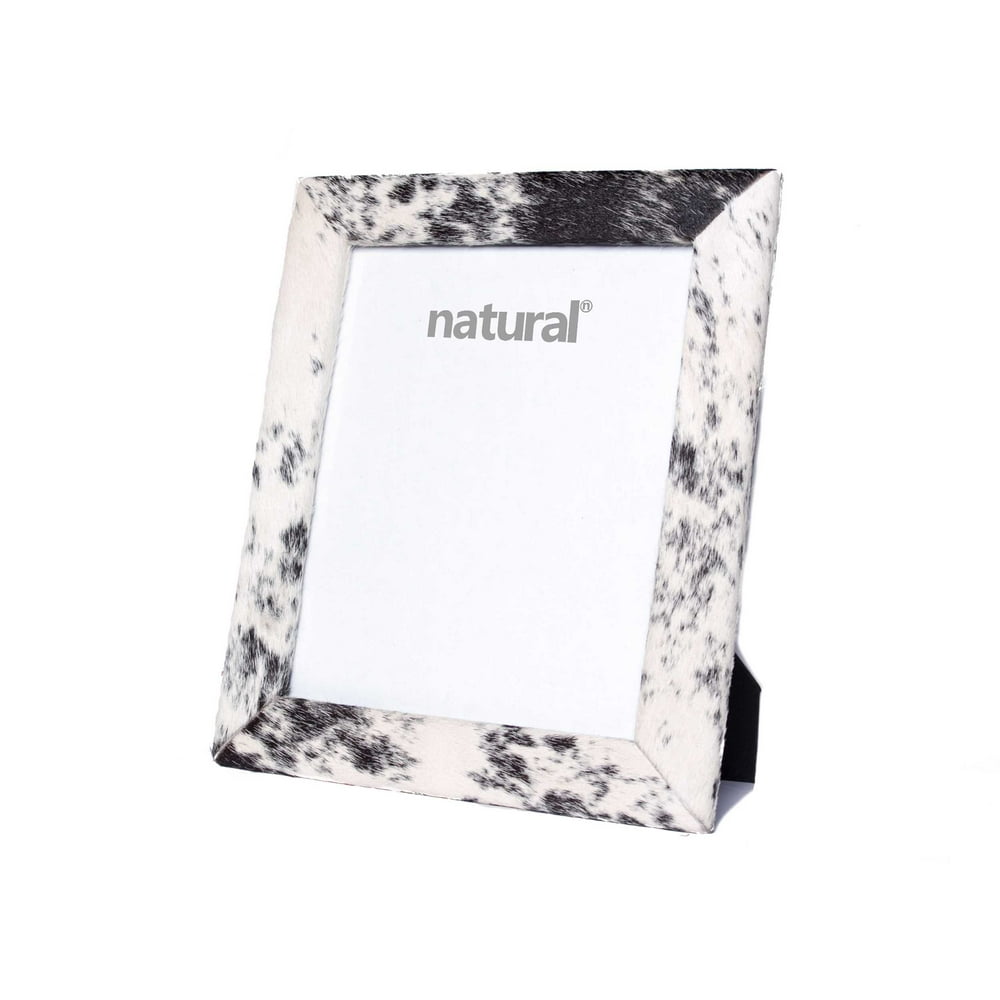 DURANGO COWHIDE PICTURE FRAME 8" X 10" (OUTER SZ 11" X 13") BLACK