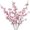 Dark Pink, variant on Silk Cherry Blossom Branches 3Pcs Artificial Peach Flower Stems For Vase Arrangement Spring Wedding Party Diy Home Outdoor Decor