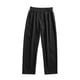 thumbnail image 4 of Pantalones largos para hombre, color liso, con cremallera, botones, pierna recta, pierna ancha, pantalones de traje casuales, pantalones de poliéster para hombre, 4 of 7