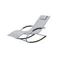 thumbnail image 1 of Ilios Innova | Camastro Mecedora de Jardín con Estructura de Acero | Asiento de Textileno | Almohada Removible y Reposabrazos Acolchonados, 1 of 9