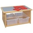 thumbnail image 7 of Tot Mate Toddler's Activity Table, Kids Play Center and Toy Storage, Wood, Maple 32" x 20 1/2" x 16", 7 of 7