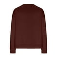 thumbnail image 5 of ShomPort Women's Oversized Crew Neck Sweatshirt Fall Casual Solid Color Long Sleeve Sweatshirt Pullover Tops, 5 of 8