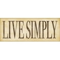 thumbnail image 2 of Marrott, Stephanie 14x8 Gold Ornate Wood Framed with Double Matting Museum Art Print Titled - Live Simply, 2 of 4