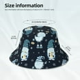thumbnail image 5 of Kdxio Reflective Bucket Hat - Gnome and Snowflakes Print Bucket Hat for Men,Women, 5 of 9