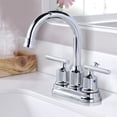 thumbnail image 5 of WOWOW Centerset Bathroom Faucet Chrome Bathroom Sink Faucet, 5 of 7