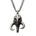 thumbnail image 1 of Collar de acero inoxidable con calavera de mitosaurio mandaloriano de Star Wars, 1 of 4