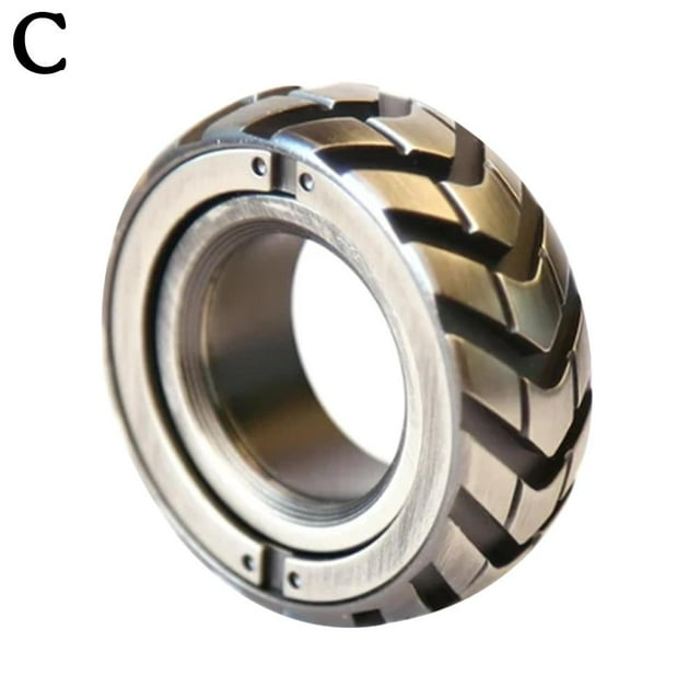 Bagues Spinner pour Femmes Hommes avec Chaîne Multicolore Bijoux en Acier Titane Anti-Stress Jouets Fidget