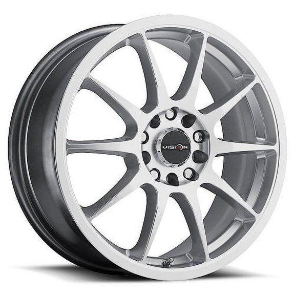 17x7 Vision 425 Bane Hyper Silver Wheel 5x4.5/5x120 (38mm)