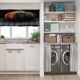 thumbnail image 3 of LALILO Kitchen Curtain Valance Autumn Trees Leaves Rocks Rod Pocket Window Curtain 52"x 18" Set of 2, 3 of 7