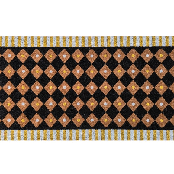 Briarwood Lane Everyday Coir Doormat 30x18 Checkerboard Coir Doormat