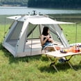 thumbnail image 2 of SUSUZI 6-8 Person Instant Camping Tent – 94" x 94" Spacious 210D Oxford Waterproof Tent with Carry Bag for Outdoor Hiking Travel, 2 of 9