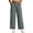 Gray, variant on Levmjia Women High Waisted Wide Leg Pants Casual Drawstring Elastic Waist Side Pocket Loose Fit Pants for Women Daily Wear