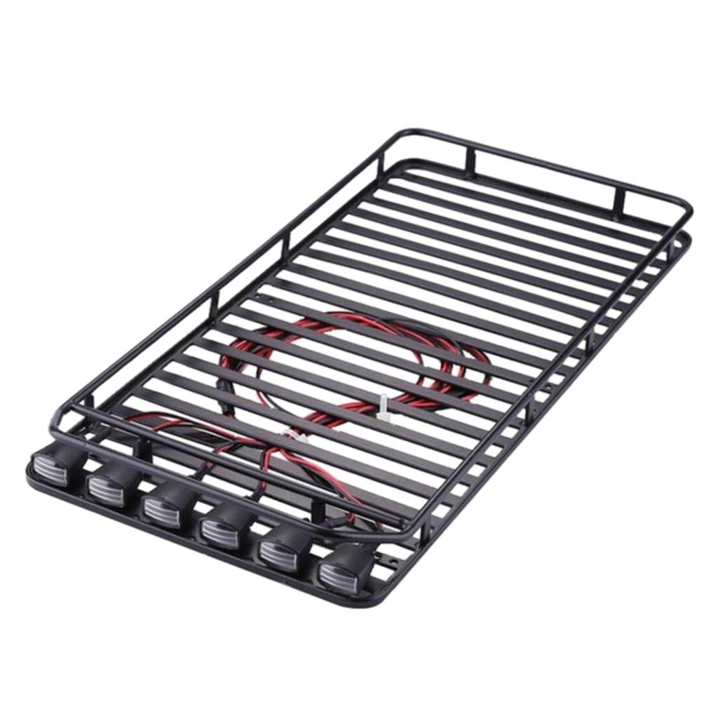 Roof Rack Luggage Carrier RC Truck Roof Led Enhancing Simulation