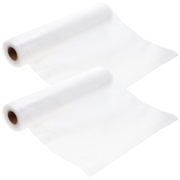 RUNROTOO Vacuum Sealer Bags Microwavable Freezable 2Pcs 19.7X0.98In