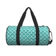 thumbnail image 2 of Bingfone Aquamarine Glitter1 Print Gym Duffle Backpack for Men Women,Travel Weekender Carry-On Bags with Detachable Back Pack Straps for Traveling Overnight Climb Sports, 2 of 8