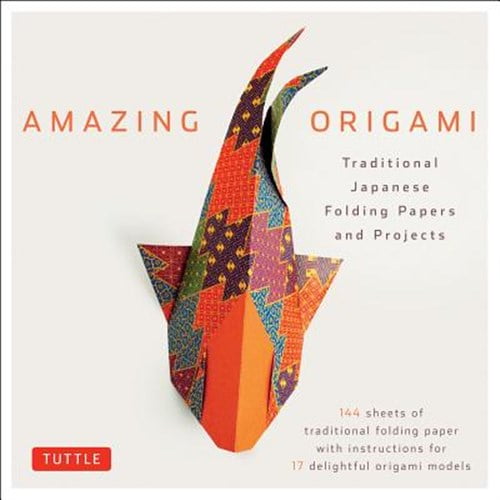 Pre-Owned Amazing Origami Kit: Traditional Japanese Folding Papers and Projects (No): Traditional Japanese Folding Papers and Projects [144 Origami Papers with Book, 17 Projects] Paperback