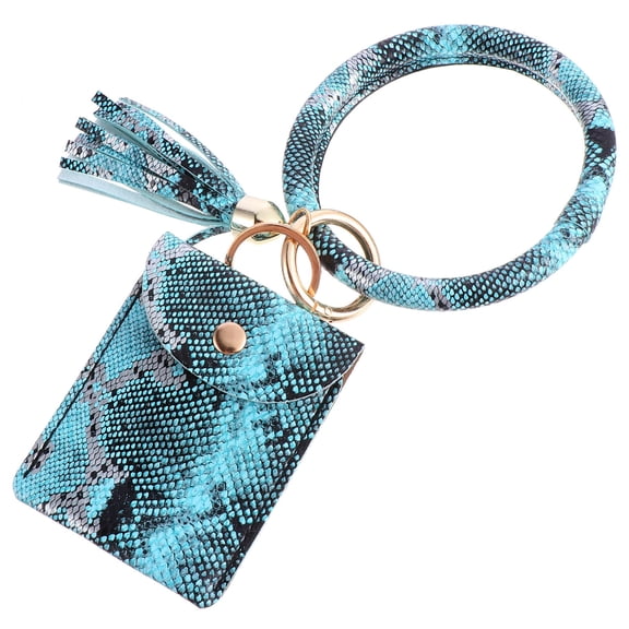 HOOWIFFY 1 Pc Wristband Keychain Wearable Alloy Smooth Surface Women