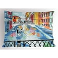 thumbnail image 1 of Venice Pillow Sham Colorful Sketch of a Landscape the Bridge of Sighs in Venice Artistic Romantic Scene, Decorative Standard Queen Size Printed Pillowcase, 30 X 20 Inches, Multicolor, by Ambesonne, 1 of 2