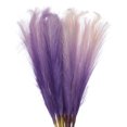thumbnail image 1 of Unique Bargains 4Pcs Faux Pampas Grass 35.4' Tall 9 Branches Artificial Reed Fluffy Stems for Home Kitchen Vase Purple, 1 of 7