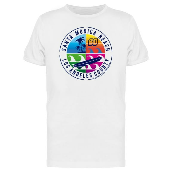 Retro Santa Monica La Graphic Tee Men's -Image by Shutterstock