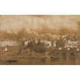 thumbnail image 3 of Louis Bentabole 14x11 Black Modern Framed Museum Art Print Titled - View of the Pointe De L'Ile De La Cite, De Pont Neuf and Quais Du Louvre and De La Megisserie (1849), 3 of 5