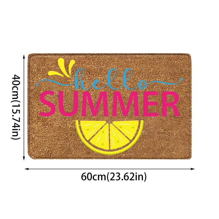 Summer Doormat, Lemon Doormat, Outdoor Welcome Mat ,lemon Decor