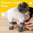 thumbnail image 4 of 4pcs Dog Cat Boots Shoes Socks Waterproof Dog Shoes RainSnow Dog Booties Anti-Slip Dog Sock Shoes with Adjustable Drawstring for Small Puppy, 4 of 9