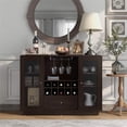 thumbnail image 2 of Pemberley Row MDF Wood Veneers Espresso Buffet Rectangular 47.3" Unassembled, 2 of 7