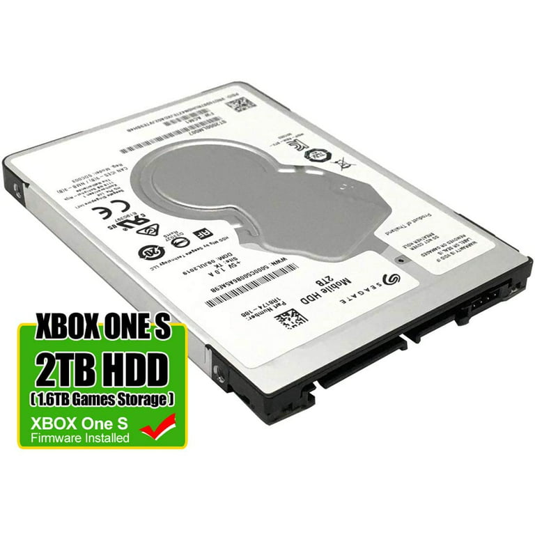 Eftermæle platform Dekan MaxDigitalData Gaming HDD Upgrade kit Seagate 2TB 128MB Cache SATA 6Gbps  2.5inch Internal Gaming Hard Drive (Pre-Formatted for Xbox One S & Firmware  Installed) - Walmart.com